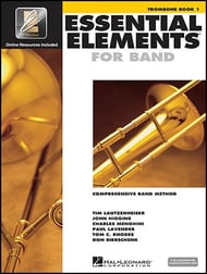 Essential Elements Interactive, Book 1 Trombone band method book cover